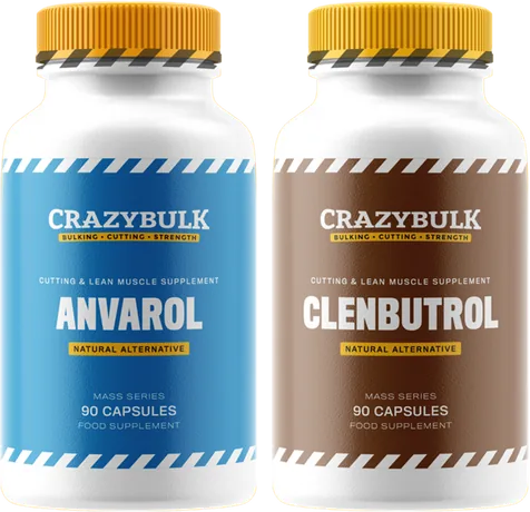 Combo de definición femenina de CrazyBulk: Anvarol y Clenbutrol