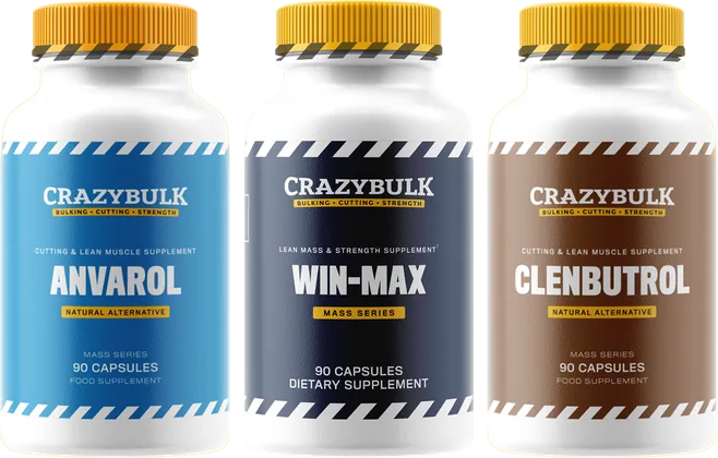 Stack femenino de CrazyBulk: Anvarol, Winsol Win-Max y Clenbutrol